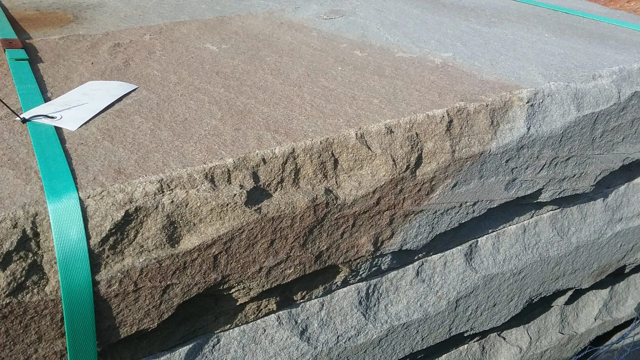 2'x12"x 1 1/2" Rock-Faced Tread